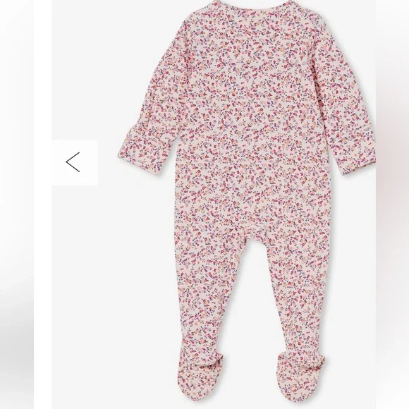 3 Pack Long Sleeve Zip Romper Footed Size 6-9 month - Picture 3 of 13